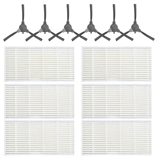 Kit De Filtros Y Cepillos Laterales Para Aspiradora Mestrol Compatible Con Ropvacnic A1 S1