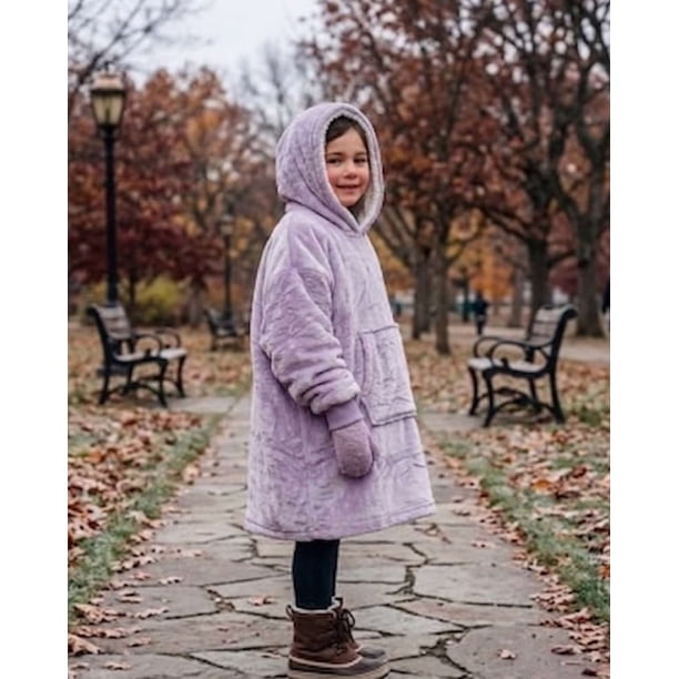 Maxi Polerón Oversize Premium Extra Suave y Térmico Niño y Niña