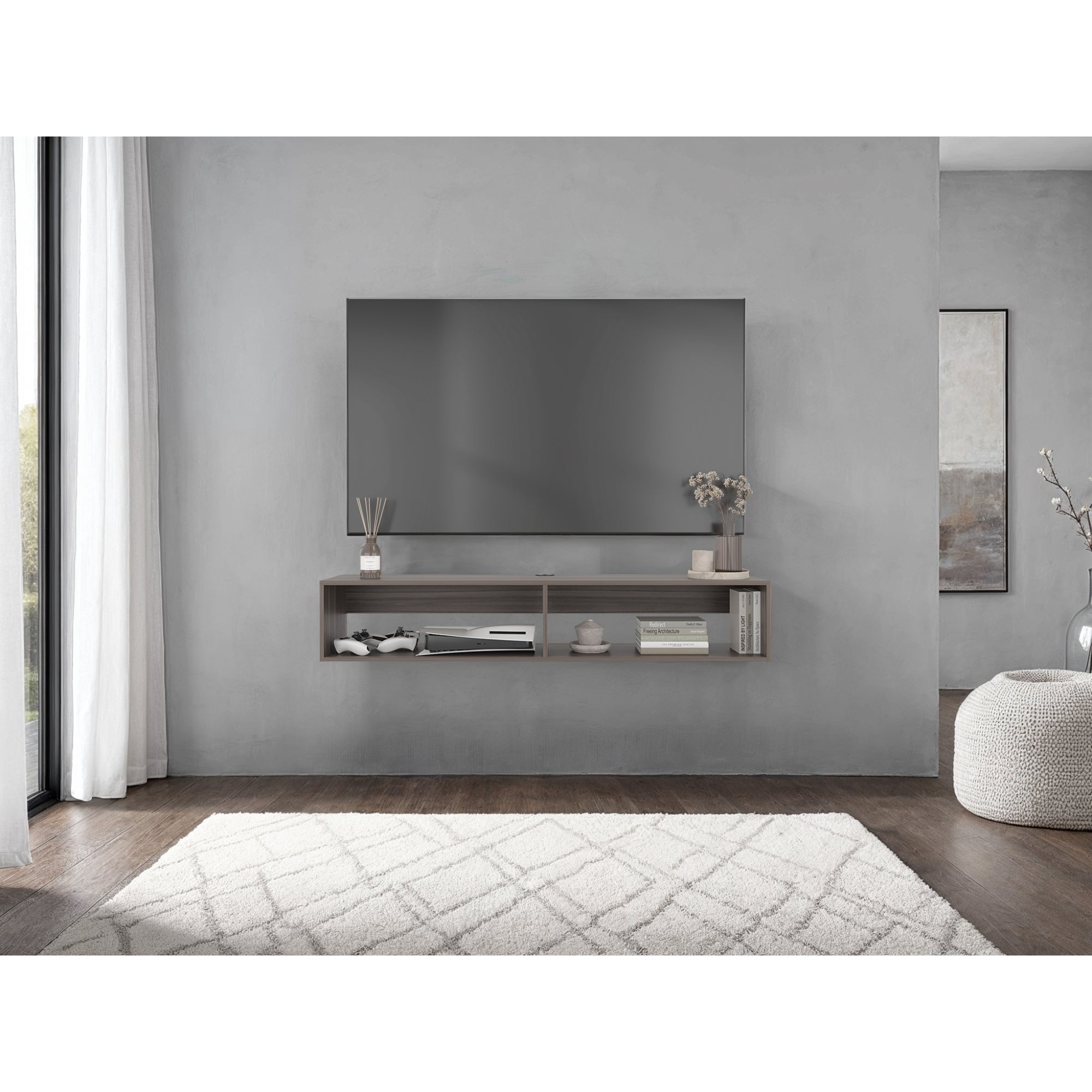 Tuhome - Panel Tv 65" R-150 26,5x150x32 Cm Avellana