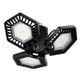 thumbnail image 3 of Bombilla De Luces De Techo LED Para Garaje Plegable Deformable E27 3 Paneles 60W Negro, 3 of 5