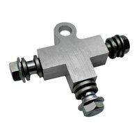 Magideal - Línea De Aceite De Freno Hidráulico Motocicleta M10 Conector De 3 Vías Motocicleta Freen Tee Accesorios De Manguera De 10 Mm Conector De Manguera De