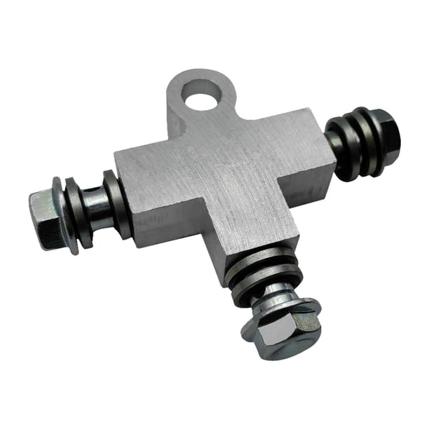 Línea de aceite de freno hidráulico Motocicleta M10 Conector de 3 vías motocicleta Freen Tee accesorios de manguera de 10 mm Conector de manguera de
