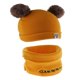 thumbnail image 3 of 2 unids conjunto bebé invierno cálido sombrero de punto infantil niño pom gorro gorro amarillo, 3 of 4