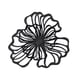 thumbnail image 4 of Decoración De Pared De Flores De Metal, Decoración Floral Para Colgar En La Pared, Para Hotel, Baño, Cocina, Negro, Pequeño, 4 of 5