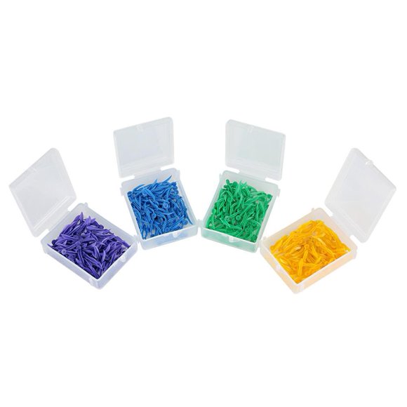 Cuñas dentales Jadeshay 400 piezas forma ondulada de plástico