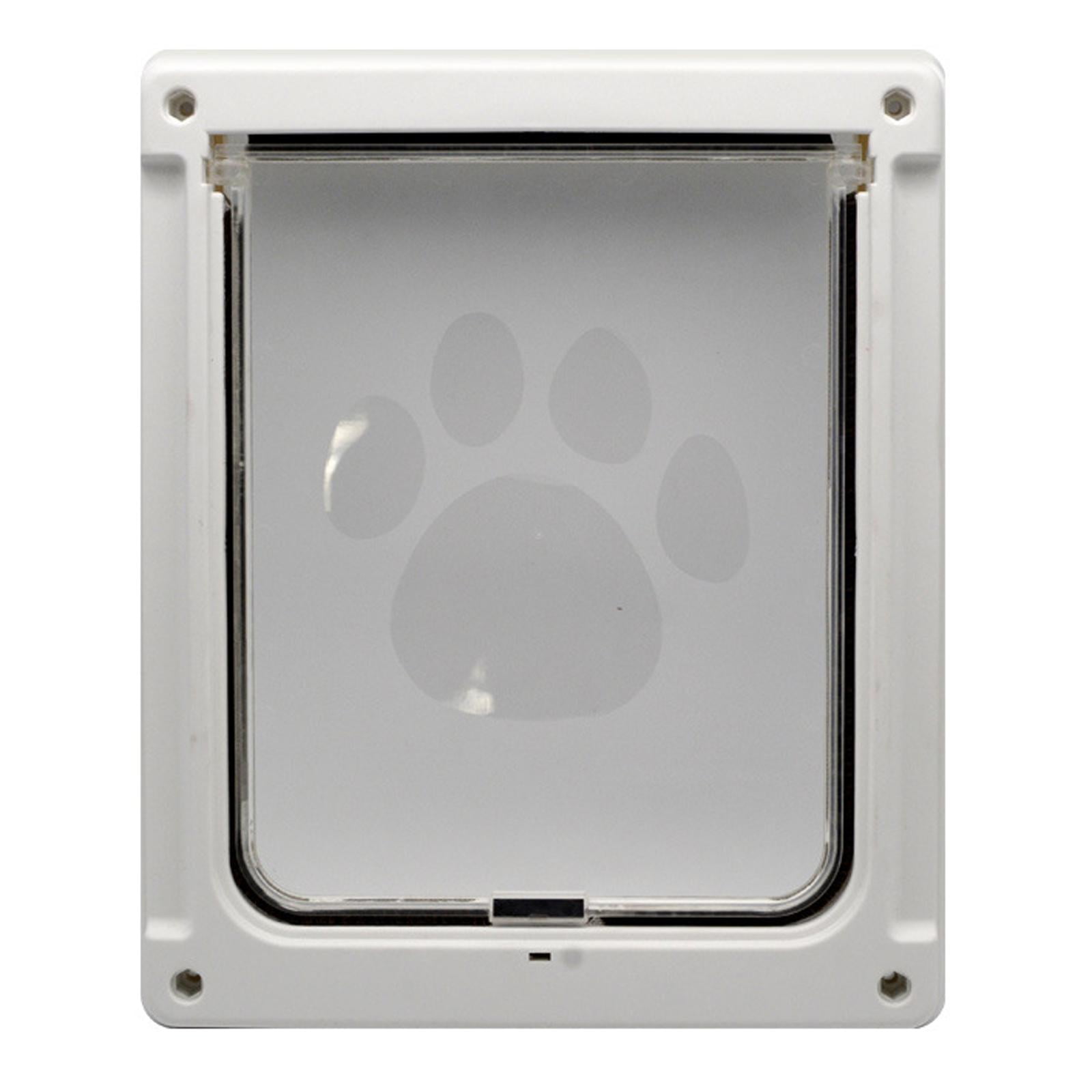 Magideal - Puertas Duraderas Para Perros Y , Solapa Inconfundible, De Instalar, Puerta Con Solapa Para Mascotas Con Bloqueo De 2 Vías Para Interior, Exterior, , 35x29cm