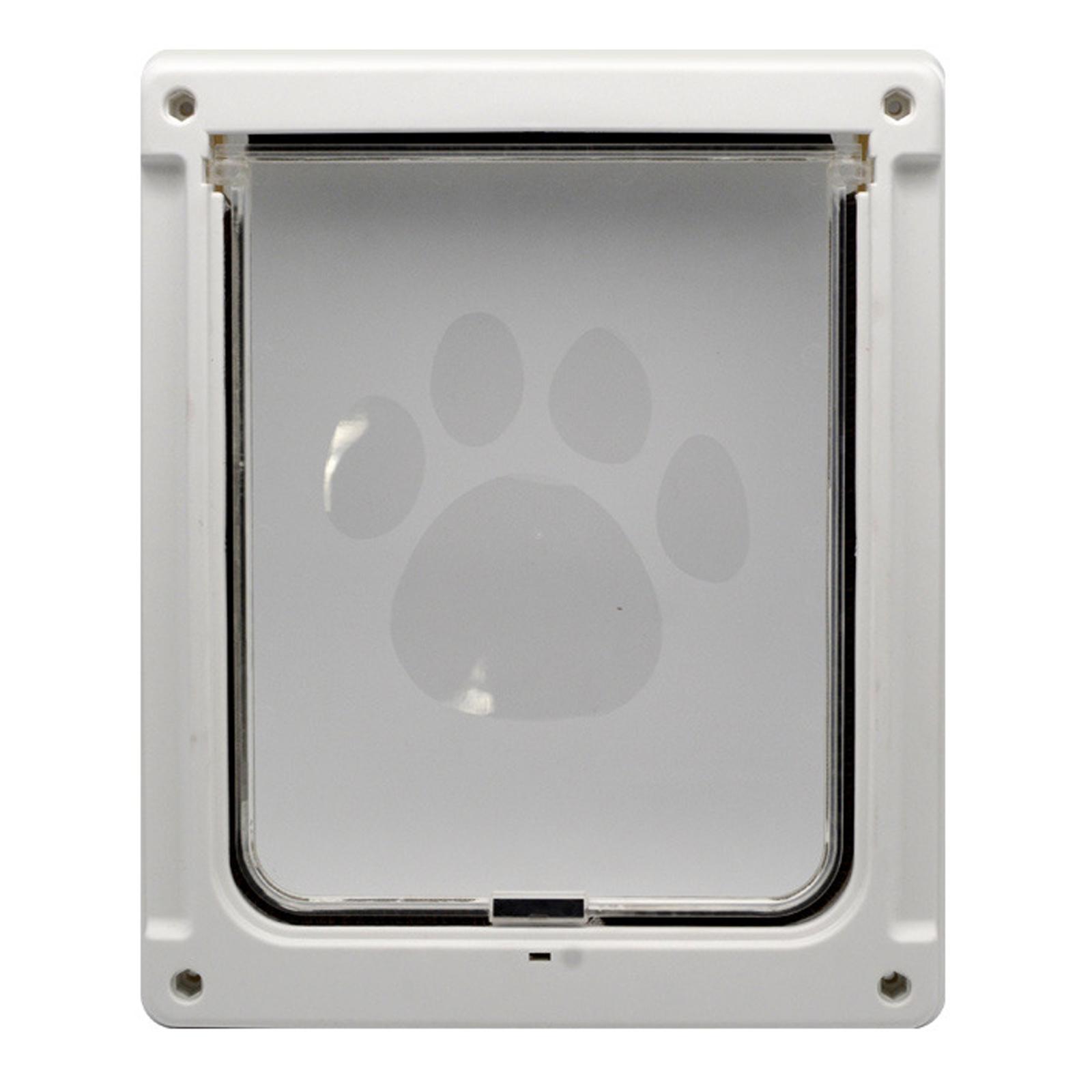Magideal - Puertas Duraderas Para Perros Y , Solapa Inconfundible, De Instalar, Puerta Con Solapa Para Mascotas Con Bloqueo De 2 Vías Para Interior, Exterior, , 35X29Cm