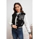 thumbnail image 2 of Chaqueta Corta Universitaria Mujer Gruesa Forro Piel Bolsillos 7582, 2 of 4