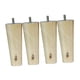 thumbnail image 1 of 4 Uds. Patas De Sofá De Muebles De Madera Maciza De Eucalipto Con Forma De Cono Natural 4*6*15cm, 1 of 5