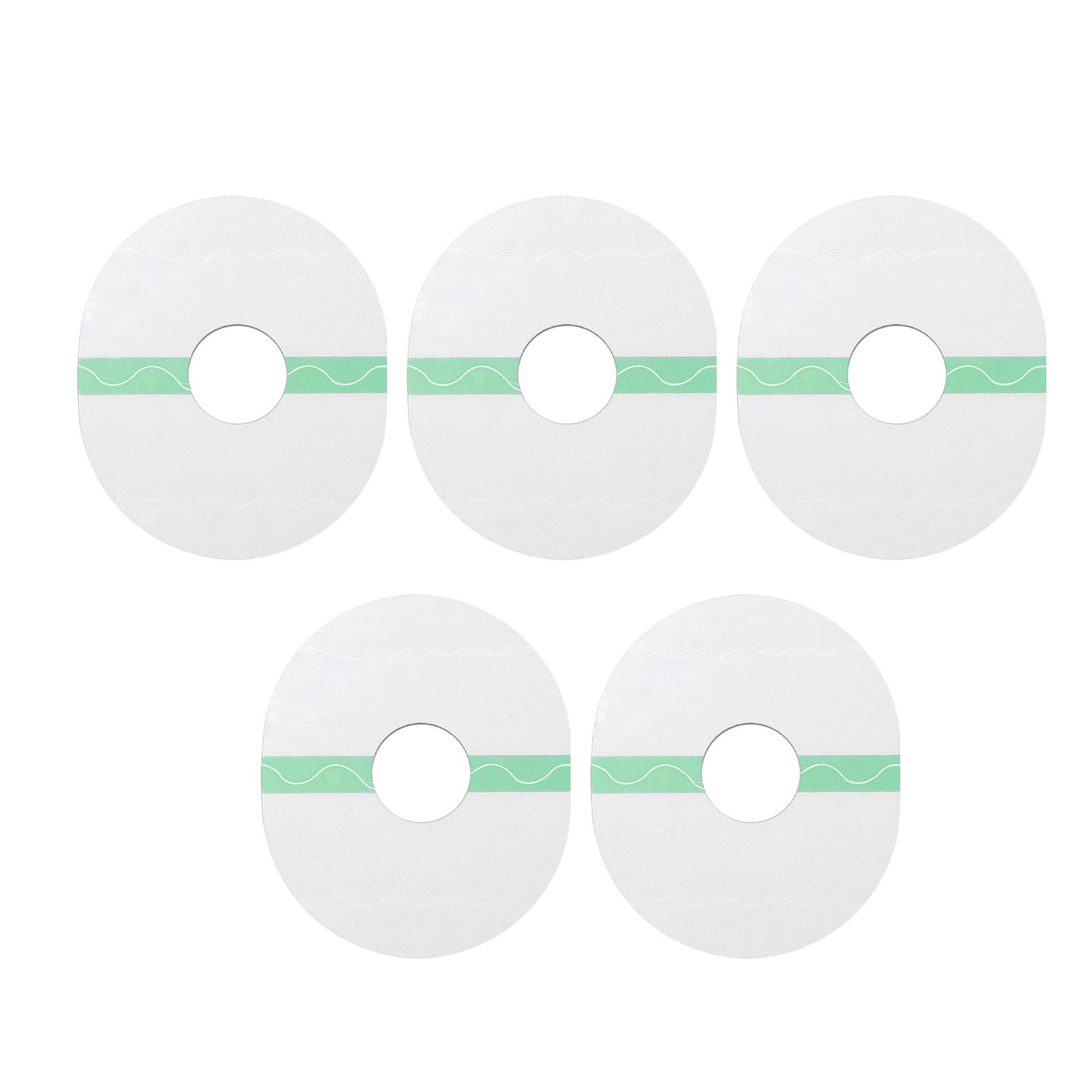 Ioensy - 5 Piezas De Parches Adhesivos Impermeable Precortado Cubierta Del Sensor Para Correr Ciclismo Ovalado