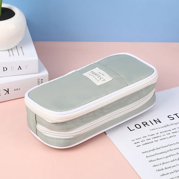 Pencil Case Stationery School Office Supplies Large Capacity Pencil Cases Pouch Office Desk Storage Bags Students Kids Pen Case