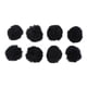 thumbnail image 4 of 8 Uds. Llavero De Bola De Pompón De Piel Sintética Esponjosa Para Accesorios De Bolso De Sombrero 6cm Negro, 4 of 5