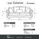 thumbnail image 4 of Sofa Catania 2 Cuerpos Clásico Tela Velvet Beige, 4 of 7