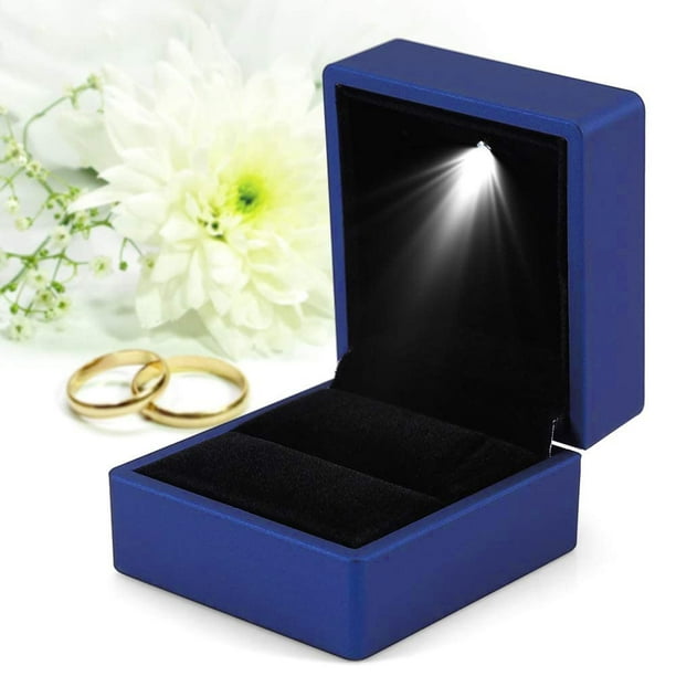 Brussel 1 Caja De Regalo De Joyería Con Luz LED, Anillo De Collar
