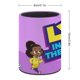 thumbnail image 2 of Lyla en el Bucle-theme Cylinder Pen Holder Pencil Organizer with Flannel Lining PVC Leather Material Cardboard Base for study work 10*8CM, 2 of 6