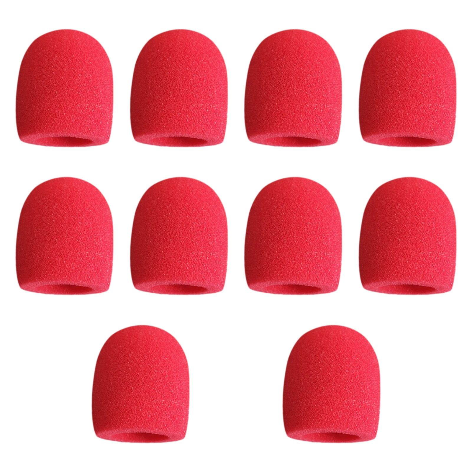 Bothyi - 10 Fundas Resistentes Para Micrófono De Mano, Para Discursos, Salas De Conferencias Y Fiestas, Color Rojo