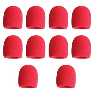 Bothyi - 10 Fundas Resistentes Para Micrófono De Mano, Para Discursos, Salas De Conferencias Y Fiestas, Color Rojo