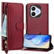 thumbnail image 1 of FOXDOCK Funda Tipo Cartera para Realme P3 5G Cuero PU con Cremallera y Correa de Muñeca, Ranuras para Tarjetas, Soporte Plegable, Cierre Magnético, 1 of 5