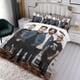 thumbnail image 3 of FALL OUT BOY (2) Conjunto de sábanas temático, trío de piezas, cómodo y amigable con la piel, diseño único, regalo de decoración para el hogar para familiares, amigos y fans, 90 cm * 190 cm, 3 of 6
