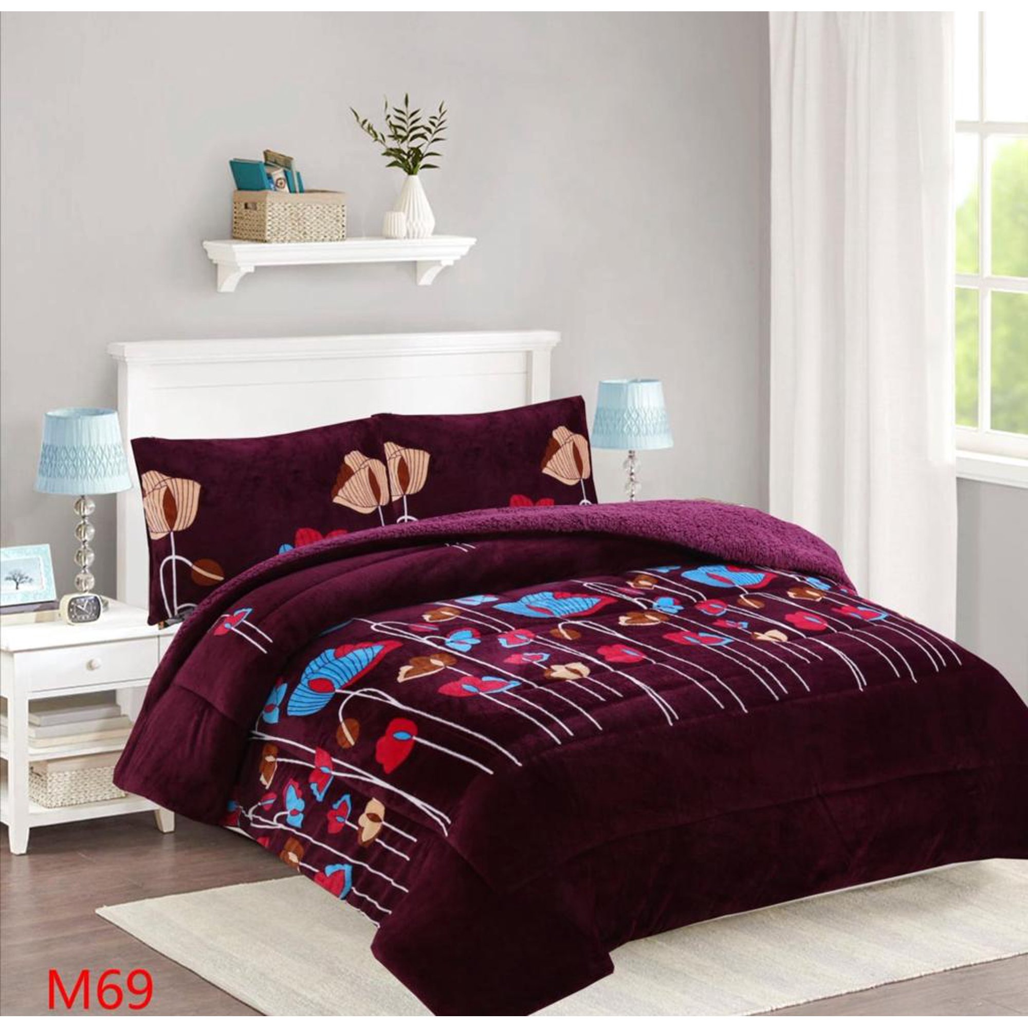 Genérico - Cobertor Chiporro 2 Plazas - Burdeo Hojas Animadas M69