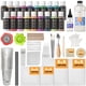 thumbnail image 1 of Kit de pouring acrílico Nicpro con 19 colores y accesorios, 1 of 7
