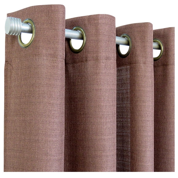 Set de cortinas 8 piezas (2 paños + 2 velos + 4 amarres) Chocolate