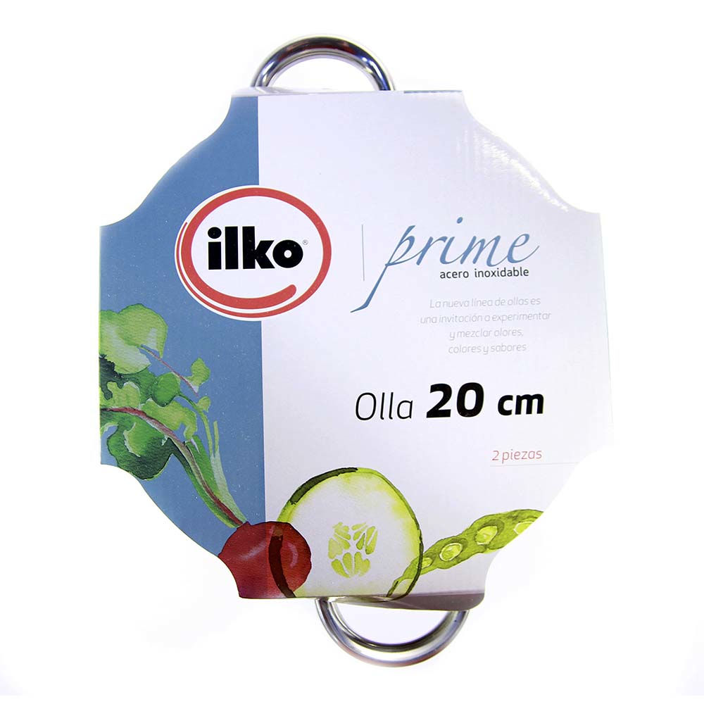 Ilko - Olla Acero Inoxidable 20 Cm 2 Piezas