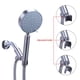 thumbnail image 3 of Soporte ajustable para regadera de mano YUHX de acero inoxidable, 3 of 6