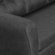 thumbnail image 3 of Sofá Centauro 3 Cuerpos-Met Tela Gris Oscuro, 3 of 4