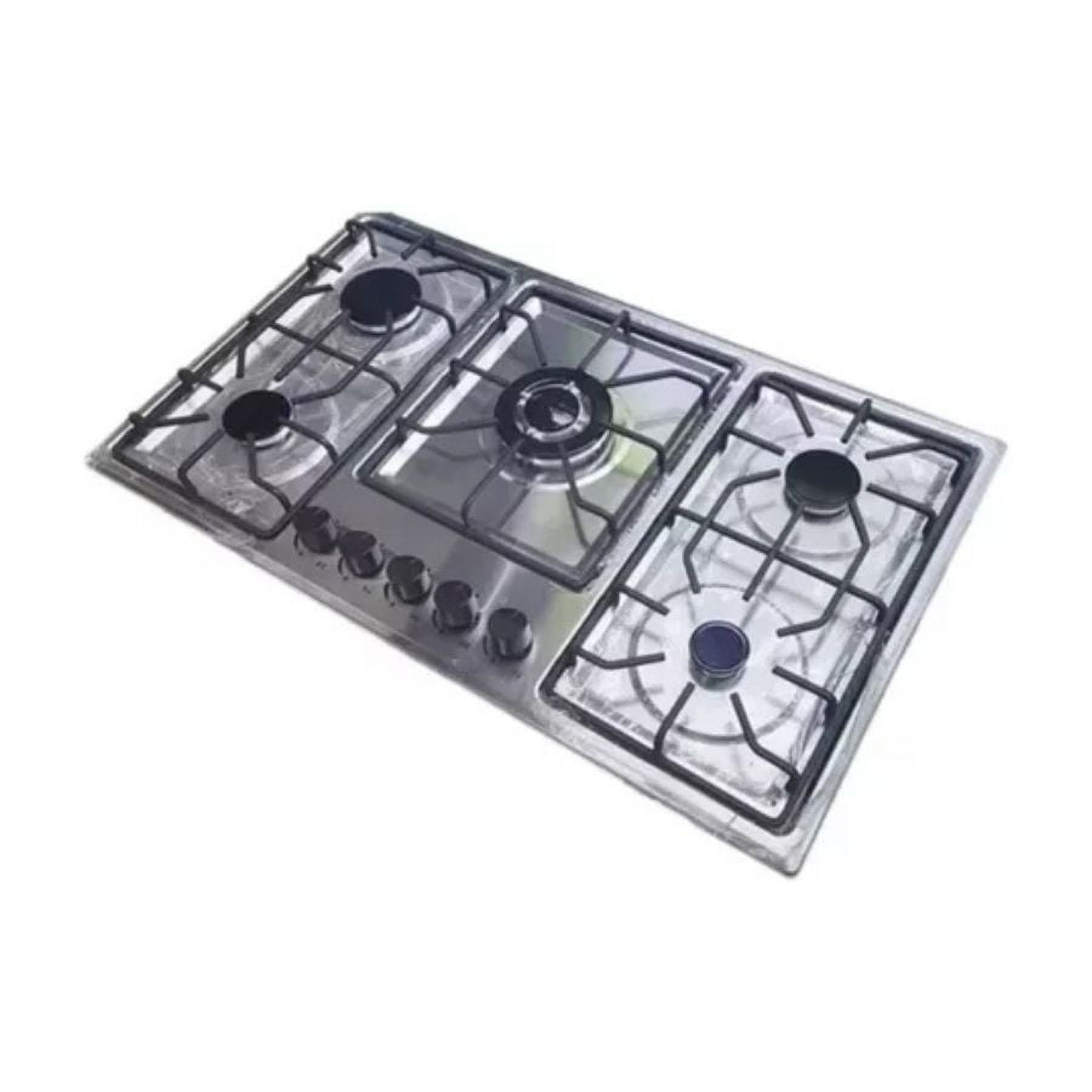 Click Ventas - Encimera A Gas Acero Inoxidable 5 Platos Cocina