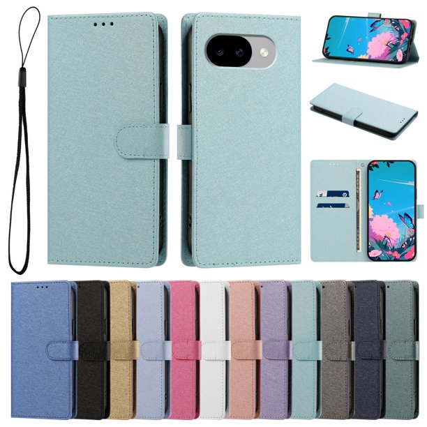 Cartera Protectora para Google Pixel 11A con Soporte, Verde Menta