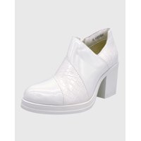 Danicolle Calzado - Botin Para Mujer Charol Con Taco Blanco