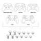 thumbnail image 2 of Kit de Joystick Alto Ajustable DIY AARONMEI Blanco, 2 of 3