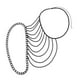 thumbnail image 2 of Gargantilla Collar Hombro Borla Cadena Para Accesorio De Ropa Collar Grueso, 2 of 5