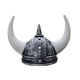 thumbnail image 1 of Casco Medieval Con Cuernos, Adorno único, Accesorios De Halloween De Caballero Unisex, Plateado, 1 of 3