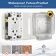thumbnail image 4 of Caja de Tomacorrientes Exterior Vagueior Dual 20A GFCI IP66, 4 of 7