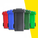 thumbnail image 3 of Contenedor Cubo Basurero Grande Con Tapa y Ruedas 120L, 3 of 4