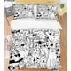 thumbnail image 2 of 3D Cartoon Animal Pattern Doodle Quilt Cover Set Bedding Set Duvet Cover, 2 of 3
