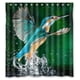 thumbnail image 1 of Cortina de ducha con diseño de colibríes y pájaros, con ganchos, tamaño 66 x 72 pulgadas, 1 of 3