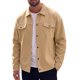 thumbnail image 1 of INSPIRE CHIC Chaqueta de Camionero de Manga Larga con Botones y Solapa Casual para Hombre L Caqui, 1 of 6