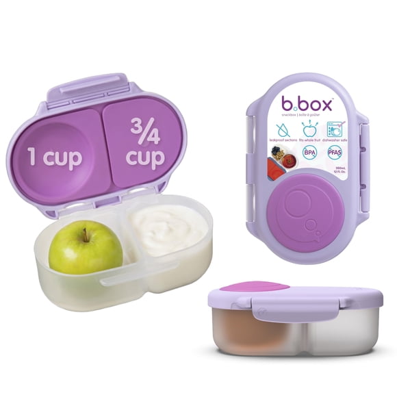 Caja de merienda b.box 350 ml a prueba de fugas con soporte para frutas