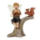 thumbnail image 1 of Adorno de micropaisaje, estatua de jardín de hadas en miniatura, escultura de hada ardilla, estatuilla de hadas en miniatura para jardín al aire libre, 1 of 5
