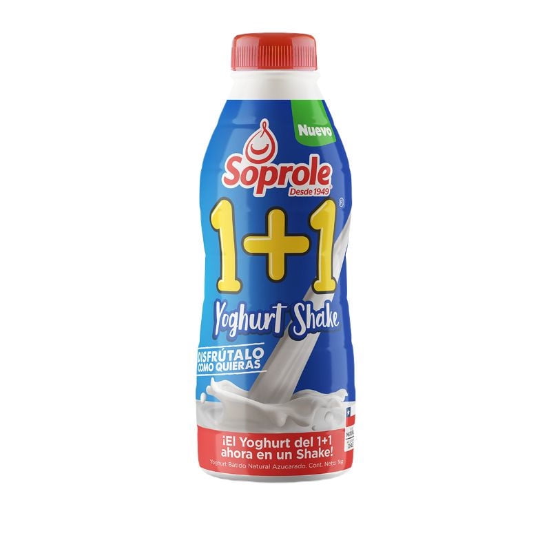 Yoghurt 1+1 Botella 1 L Soprole