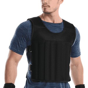 Sportime - Chaleco De Peso 10Kg Lastre Ajustable Pro Entrenamiento