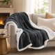 thumbnail image 2 of Manta Martiné Flannel Sherpa 127x152 cm Gris oscuro, 2 of 3
