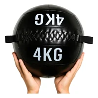 Linea Sport - Balón Medicinal 4 Kg De Ecocuero Antideslizante Para Crossfit
