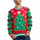 thumbnail image 1 of Sudadera navideña Tipsy Elves Deck The Halls Game para hombre, color rojo S, 1 of 6