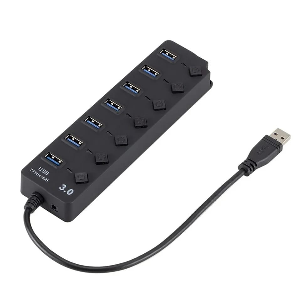 Oem - Adaptador Hub Multipuertos Usb 7 Puertos 3.0