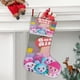 thumbnail image 2 of Baby Riki Tema: Calcetines de Navidad, fino lino blanco para colgar en escaleras y chimenea, decoración navideña para el hogar, regalo de Navidad.54cm×38cm, 2 of 5