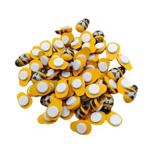 Magideal - 100 Unids Flatback Adorno Diy Accesorios Para El Cabello Artesanías Scrapbook Broche Abejas Pegatinas Para Manualidades Para Zapatos Sombreros Vestido